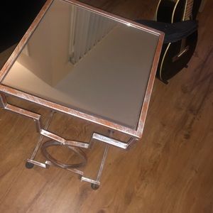 Mirrored Side Table / Night Stand